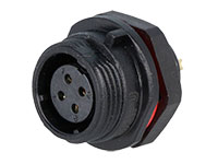 Cliff Cliffcon 68 - 4 Contacts Ø13 Waterproof Female Panel-Mount Connector - FM686834 - SP1312/S4