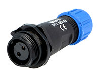 Cliff Cliffcon 68 - 2 Contacts Ø13 Waterproof Female Cable-Mount Connector - IP68 - SP1311/S2