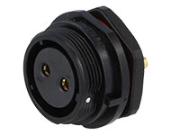 WEIPU SP21 Series IP68 - 2 Contacts Ø21 Waterproof Female Panel-Mount Connector - SP2112/S2