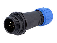 WEIPU SP13 Series IP68 - 5 Contacts Ø13 Waterproof Male Cable-Mount Connector - IP68 - FM686845 - SP1311/P5I-N
