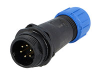Cliff Cliffcon 68 - F6 Contacts Ø13 Waterproof Male Cable-Mount Connector - IP68 - FM686846 - SP1311/P6