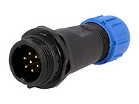 WEIPU SP13 Series IP68 - 7 Contacts Ø13 Waterproof Male Cable-Mount Connector - IP68 - FM686847 - SP1311/P7I-N