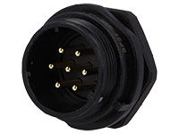WEIPU SP21 Series IP68 - 7 Contacts Ø21 Waterproof Male Panel-Mount Connector - SP2112/P7