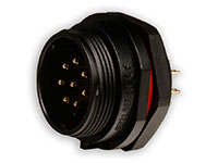 WEIPU SP21 Series IP68 - 8 Contacts Ø21 Waterproof Male Panel-Mount Connector - SP2112/P8