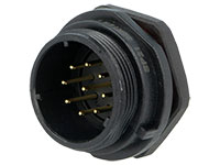 WEIPU SP21 Series IP68 - 9 Contacts Ø21 Waterproof Male Panel-Mount Connector - SP2112/P9