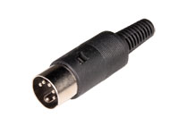 DIN 41524 Male Connector 5 Pin Cable-Mount 45° - 10.120/5/45/0