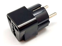 SCHUKO type Universal Plug Adaptor - Grounded