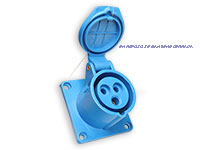 Connecteur d&aposalimentation CA 16A 230VAC Prise femelle IEC60309 