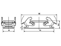 Murrelektronik B16 - Connecteur HAN 16B - Levier de verrouillage double - 70MH-GAFNQ-B000000