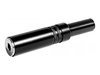 3.5 mm Jack Plug - 3 Pole Straight Cable-Mount Female - Black Plated
