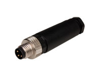 M8 Circular Connector - 3 Pole Male In-Line Mount - BS5133-0