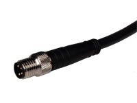 M8 Circular Connector - 4 Pole Male In-Line Mount - Cable 2 m - PSG4M-2/TEL
