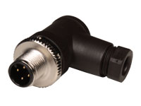 M12 Circular Connector - 4 Pole Male Right Angle - BS8241-0