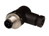 M12 Circular Connector - 5 Pole Male Right Angle - BS8251-0