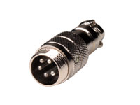 5 Pole Cable-Mount Male GX16 Microphone Connector - 10.230/5/P