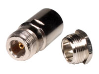 N-Type Straight Cable-Mount Female Connector for RG213 with Solder Contact