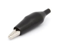 Insulated Large Alligator Clip for Soldering - Black - CON621