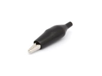 Insulated Small Alligator Clip for Soldering - Black - 38.050/N