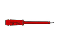 Red 4 mm Banana Test Probe - Insulated Shaft - HM5410