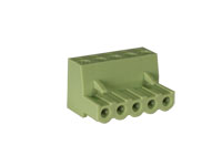 Xinya XY2500F-B(5.08)-5P - 5.08 mm Pitch - Pluggable Right Angle Female Terminal Block - 5 Contacts