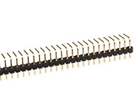 2.54 mm Pitch - Right Angle Male Header Strip - 40 Pins
