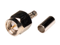 Straight Cable-Mount SMA Male Crimp Connector for RG174 - CC202G-DS005
