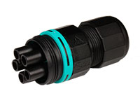 Techno THB.387.B5A - IP68-IP69K Waterproof Junction Connector - Female 5 Poles