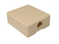 Surface Mount for 1 Modular Connector 8P8C (RJ45)
