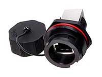 WEIPU RJ45F71 - Conector Modular Base Hembra Panel 8P8C Estanco - RJ45 Estanco