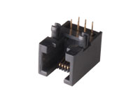 Connecteur Modulaire Circuit Imprimé Femelle 6P6C - RJ12 - horizontal - 39.700/6/6