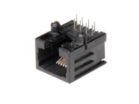 Connecteur Modulaire Circuit Imprimé Femelle 8P8C - RJ45 - horizontal - 39.700/8/8