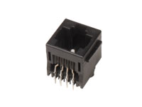 Connecteur Modulaire Circuit Imprimé Femelle 8P8C - RJ45 - Vertical - 39.710/8/8
