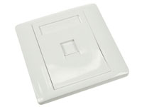 Wall Socket for 1 Modular Connector 110 - White - CWP02