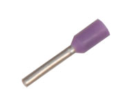 TT-25 - Cosse Creux Mâle Isolé 0,50 mm² L=8 mm - 100 Unités - Violette