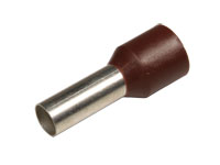 TT-75 - Insulated Cord End Terminal Brown 10.0 mm² l=12 mm - 100 Units