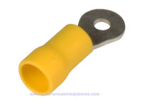 FVWS5.5-3 - Insulated Ring Terminal 6 mm² Ø3.2-9.5 mm - 25 Units - 46232