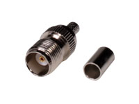 Straight Cable-Mount TNC Female Crimp Connector for RG58
