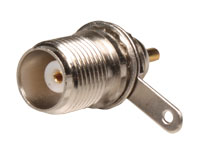 Straight Panel-Mount TNC Female Connector with Solder Contact - 1252