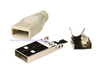 Male USB-A Cable-Mount Connector - NI5010