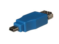 Female USB-A 3.0 to mini-USB-A 10 Pin 3.0 Connector Adapter