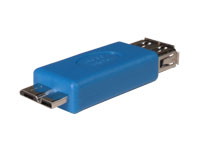 Conector Adaptador USB-A Hembra 3.0 - micro-USB-B 3.0
