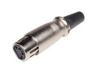 4 Pole Female Cable XLR Connector - 10.235/4/F