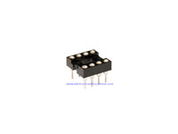 DIL Socket Integrated Circuit - 8 Pins - Narrow - Turned Pins