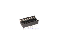 DIL Socket Integrated Circuit - 14 Pins - Narrow - Flat Pin