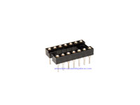 DIL Socket Integrated Circuit - 14 Pins - Narrow - Turned Pin - 18.905/14