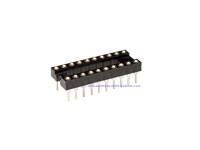 DIL Socket Integrated Circuit - 20 Pins - Narrow - Turned Pin - 18.905/20