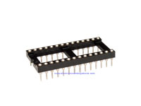 DIL Socket Integrated Circuit - 28 Pins - Wide - Turned Pin