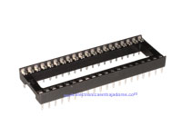 DIL Socket Integrated Circuit - 40 Pins - Wide - Flat Pin