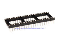 DIL Socket Integrated Circuit - 40 Pins - Wide - Turned Pin