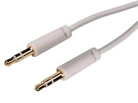 Jack 3.5 Stereo Male to Jack 3.5 Stereo Male Cable, 0.3 m - Golden - B-130G/1,5